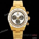 ADG Factory Clone Rolex Neon Daytona Green Lume Yellow Gold 4130 Watches 